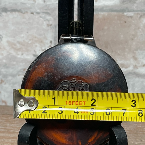 Vintage 50s Hazel Bishop Medium Rachel Pressed Powder Compact -Estate Sale Find - Picture 2 of 9